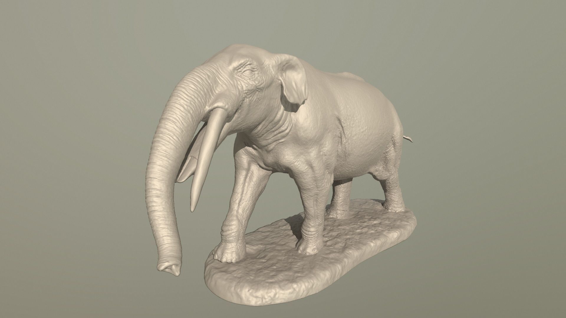 Collection of 10 extinct elephantoid proboscidean 3D print model_68