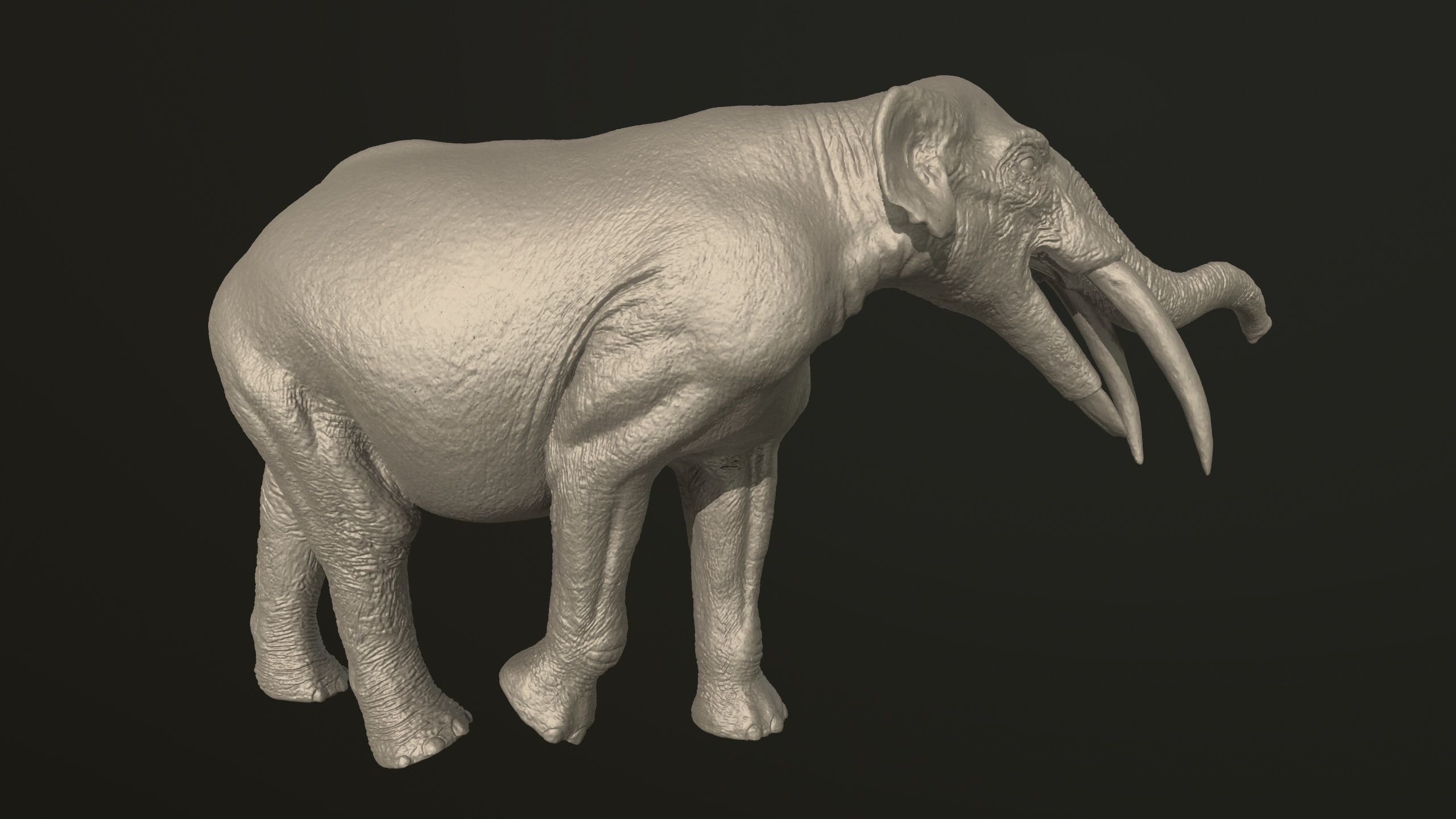 Collection of 10 extinct elephantoid proboscidean 3D print model_77