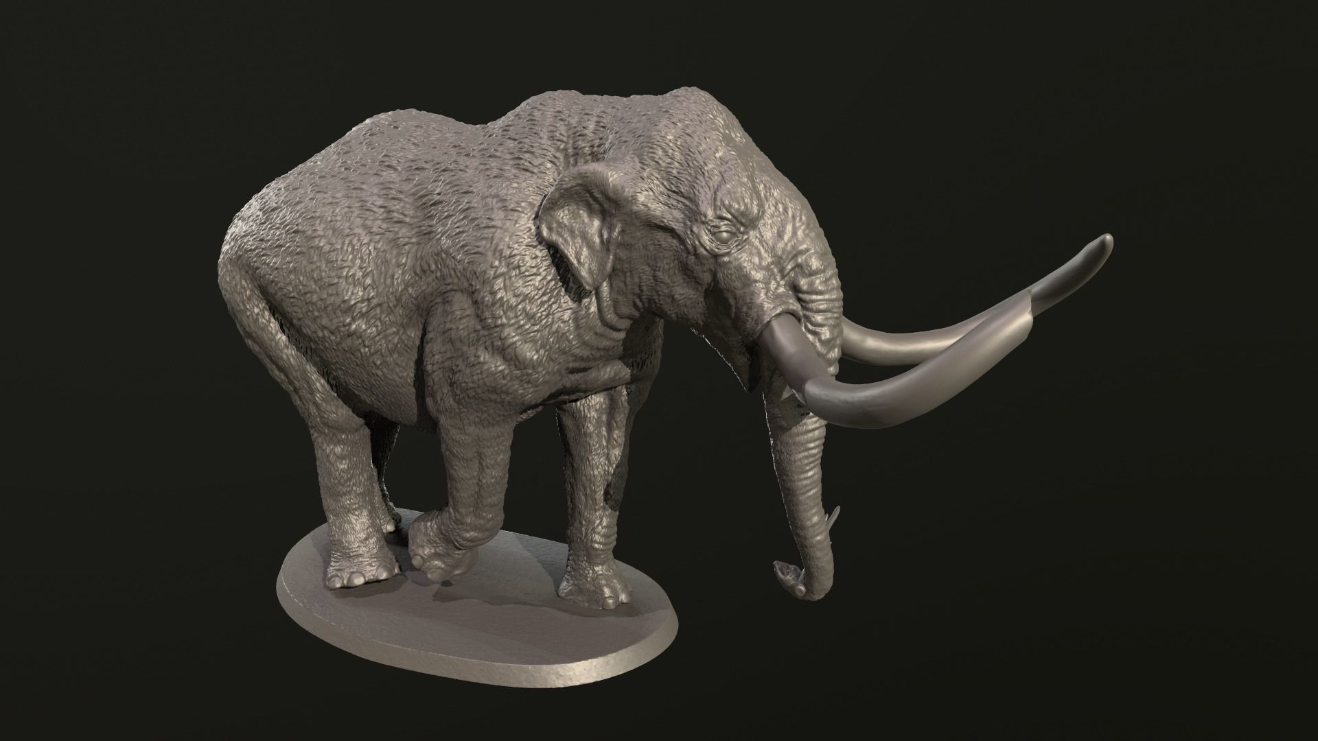 Collection of 10 extinct elephantoid proboscidean 3D print model_43