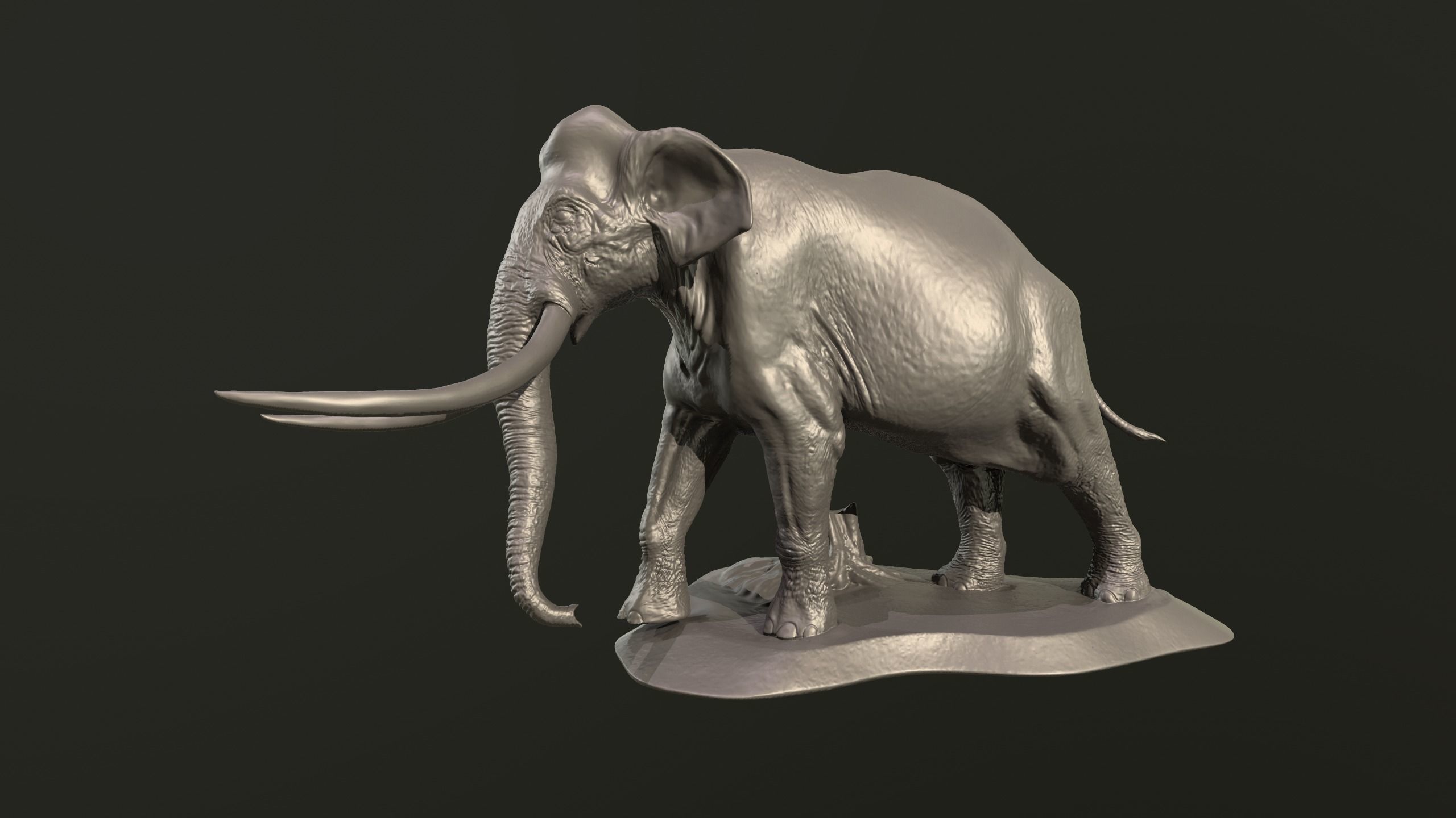 Collection of 10 extinct elephantoid proboscidean 3D print model_61