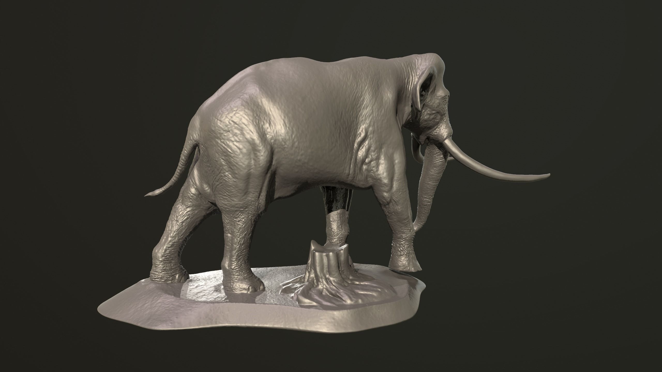 Collection of 10 extinct elephantoid proboscidean 3D print model_59
