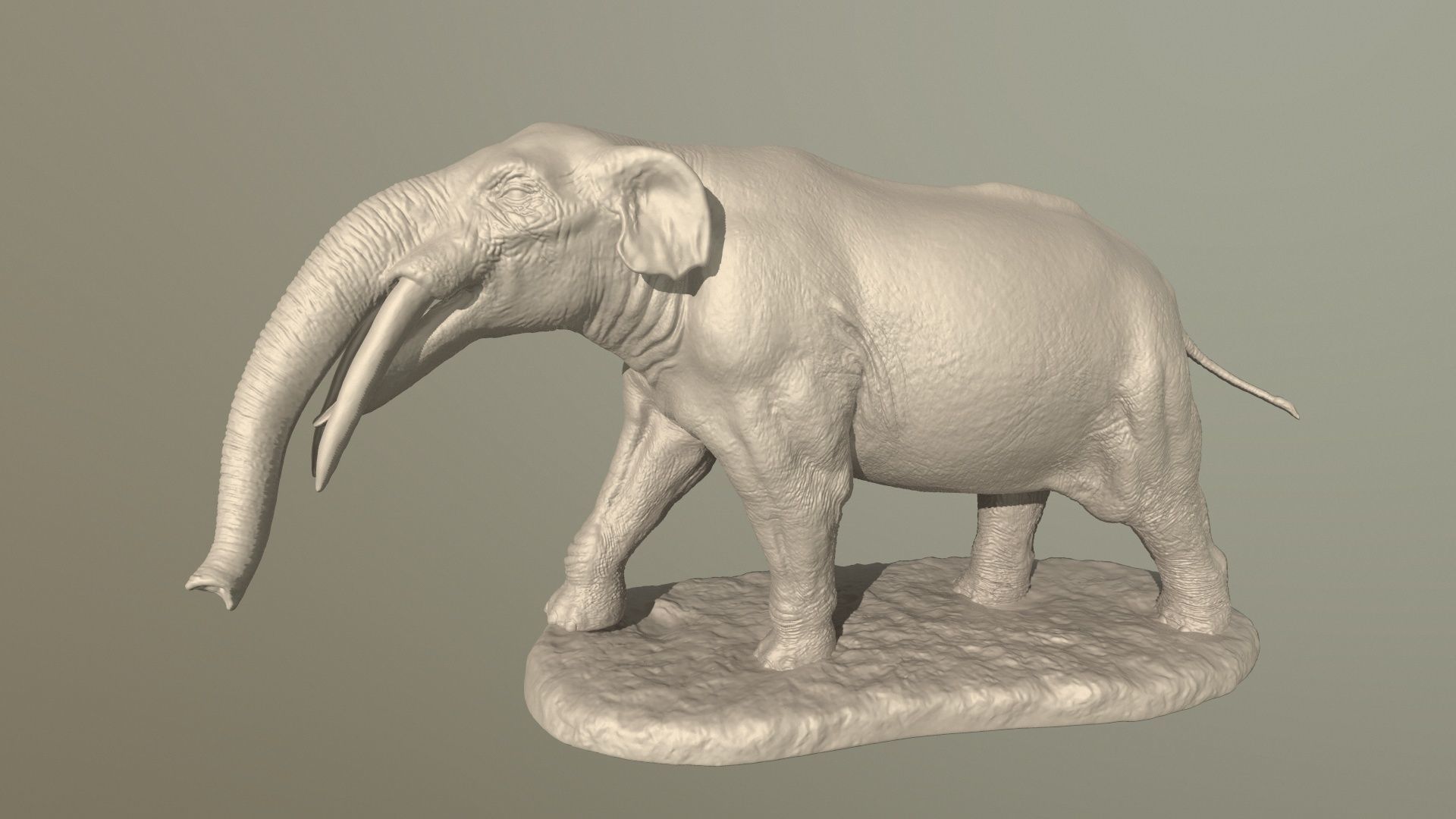 Collection of 10 extinct elephantoid proboscidean 3D print model_67