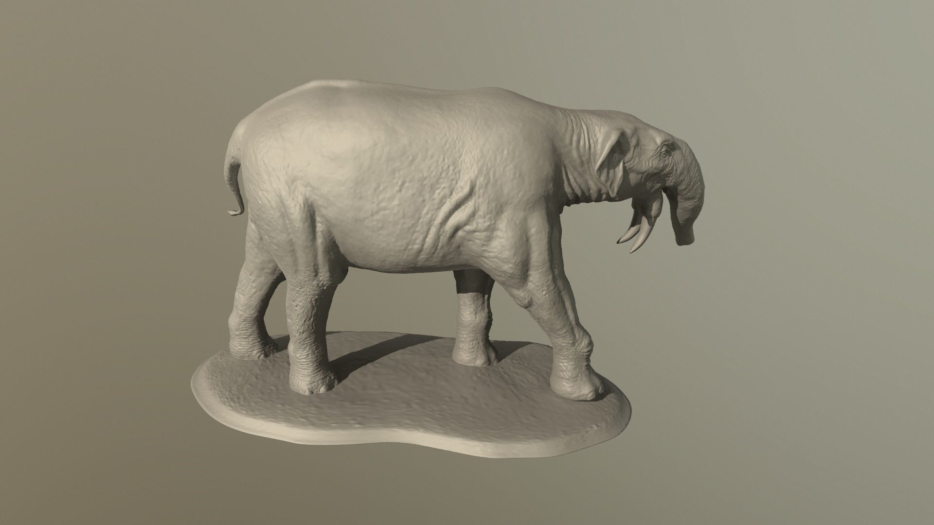 Collection of 10 extinct elephantoid proboscidean 3D print model_66