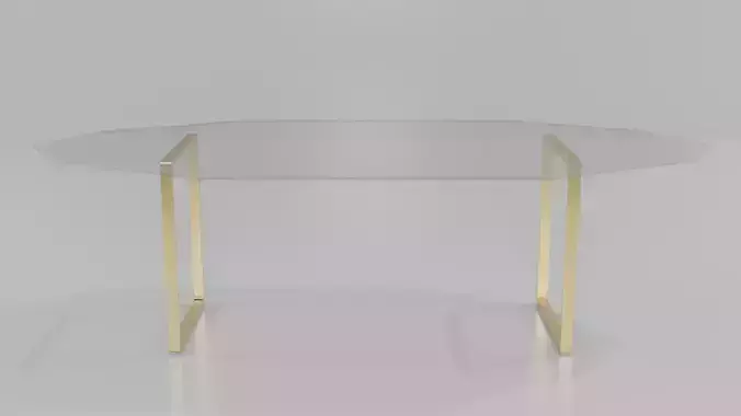 Interior furniture Table -Tavolo - Glass and Gold 