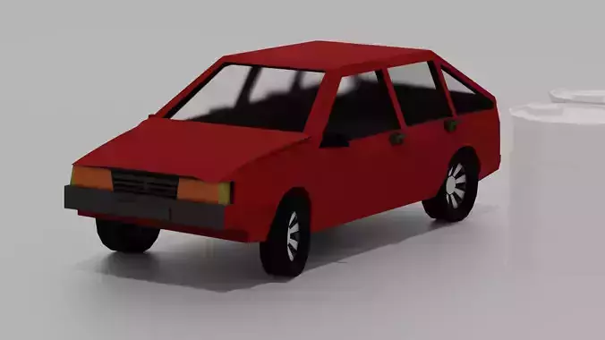 soviet low poly car 
