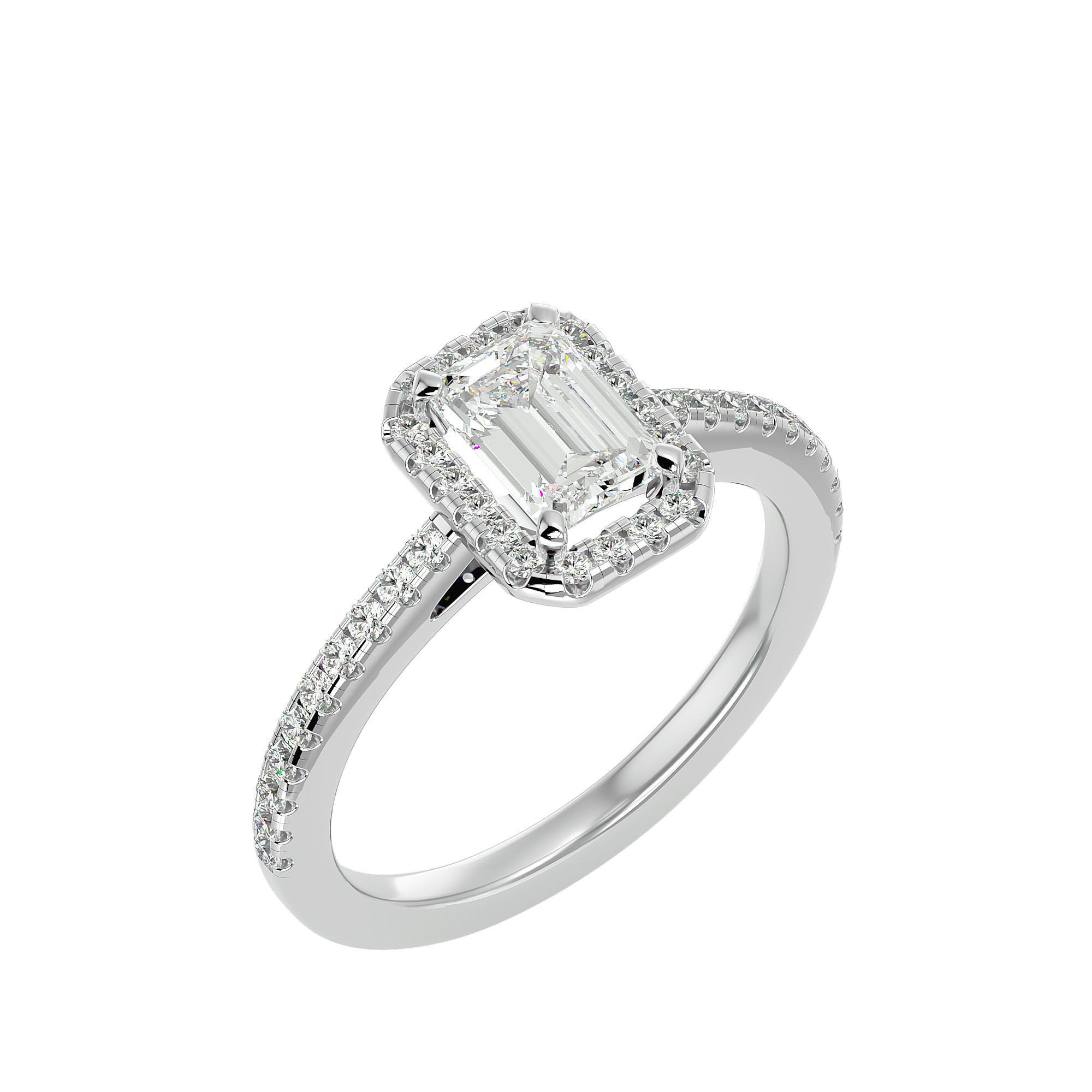 Solitaire ring model 3D print model_11
