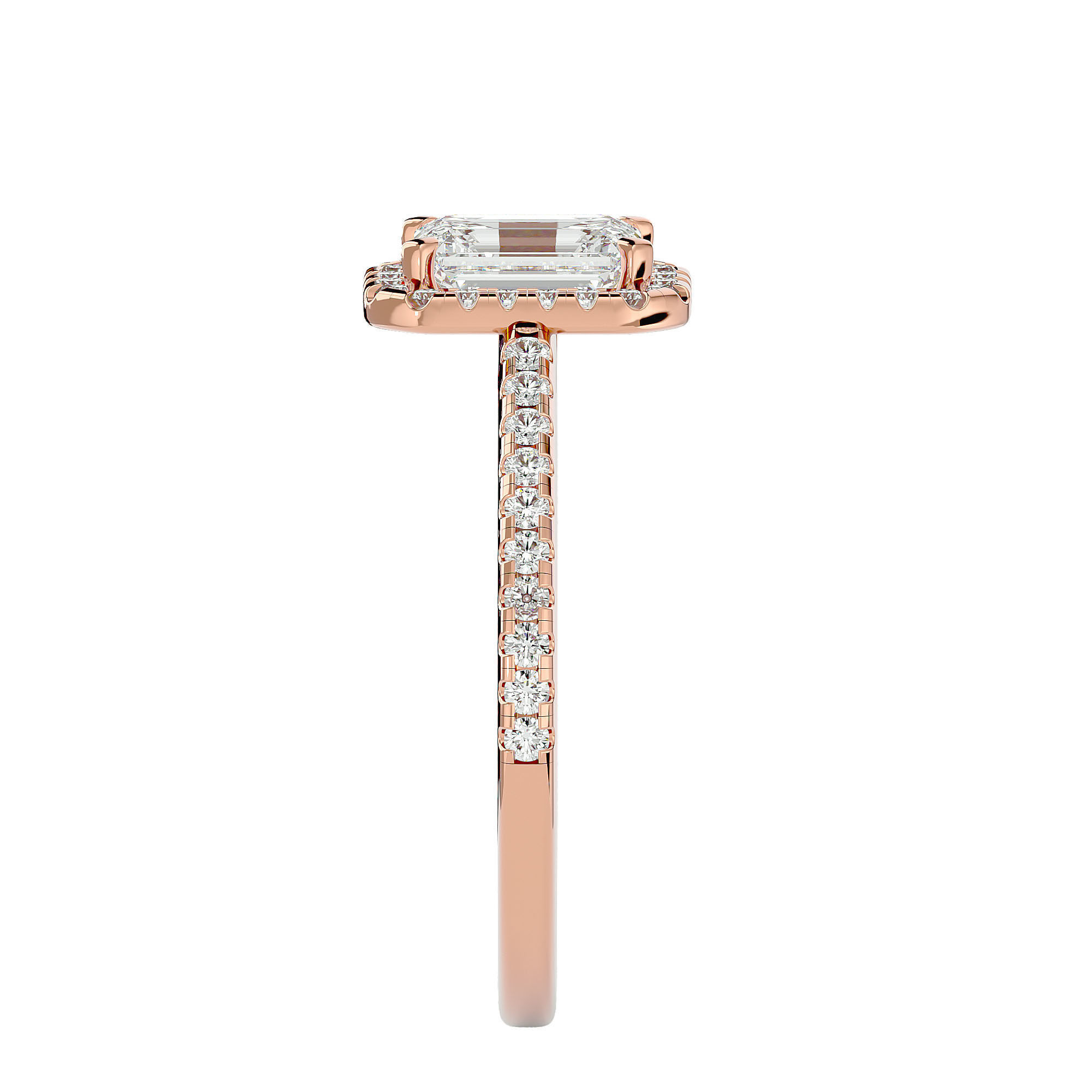 Solitaire ring model 3D print model_9