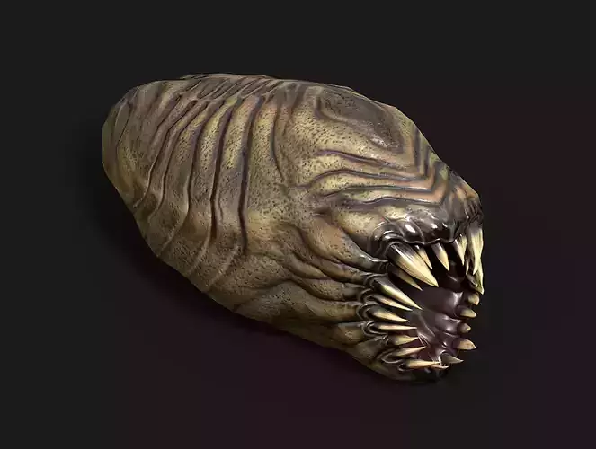 Fat Worm Low-poly 3D model