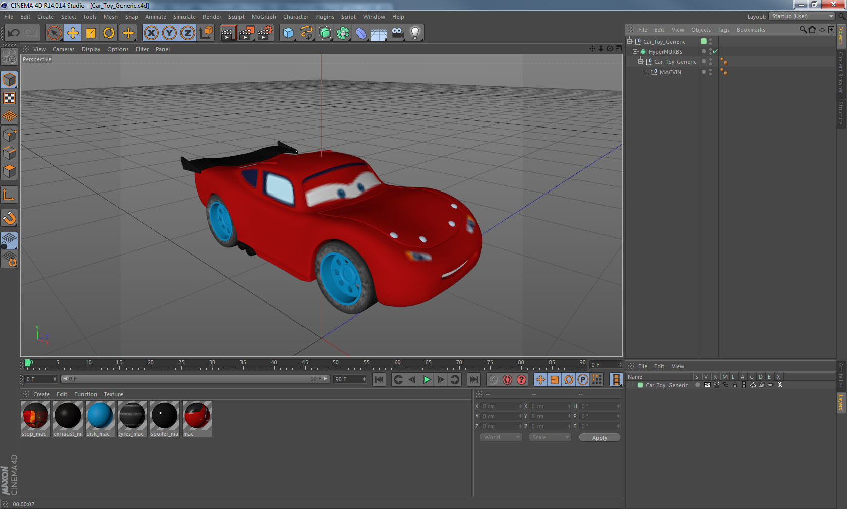 Car Toy Generic 3D model_25