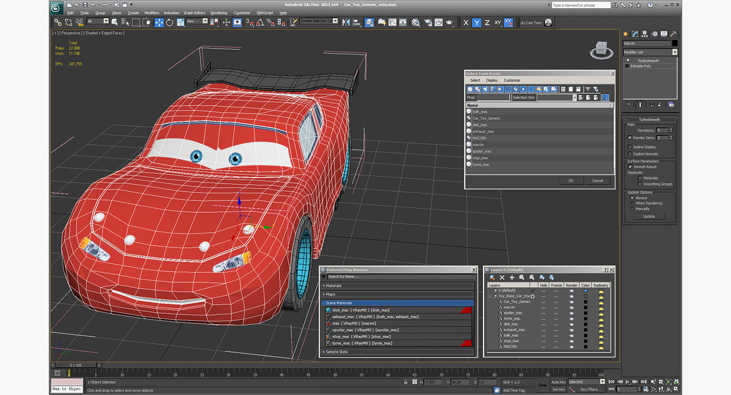 Car Toy Generic 3D model_20