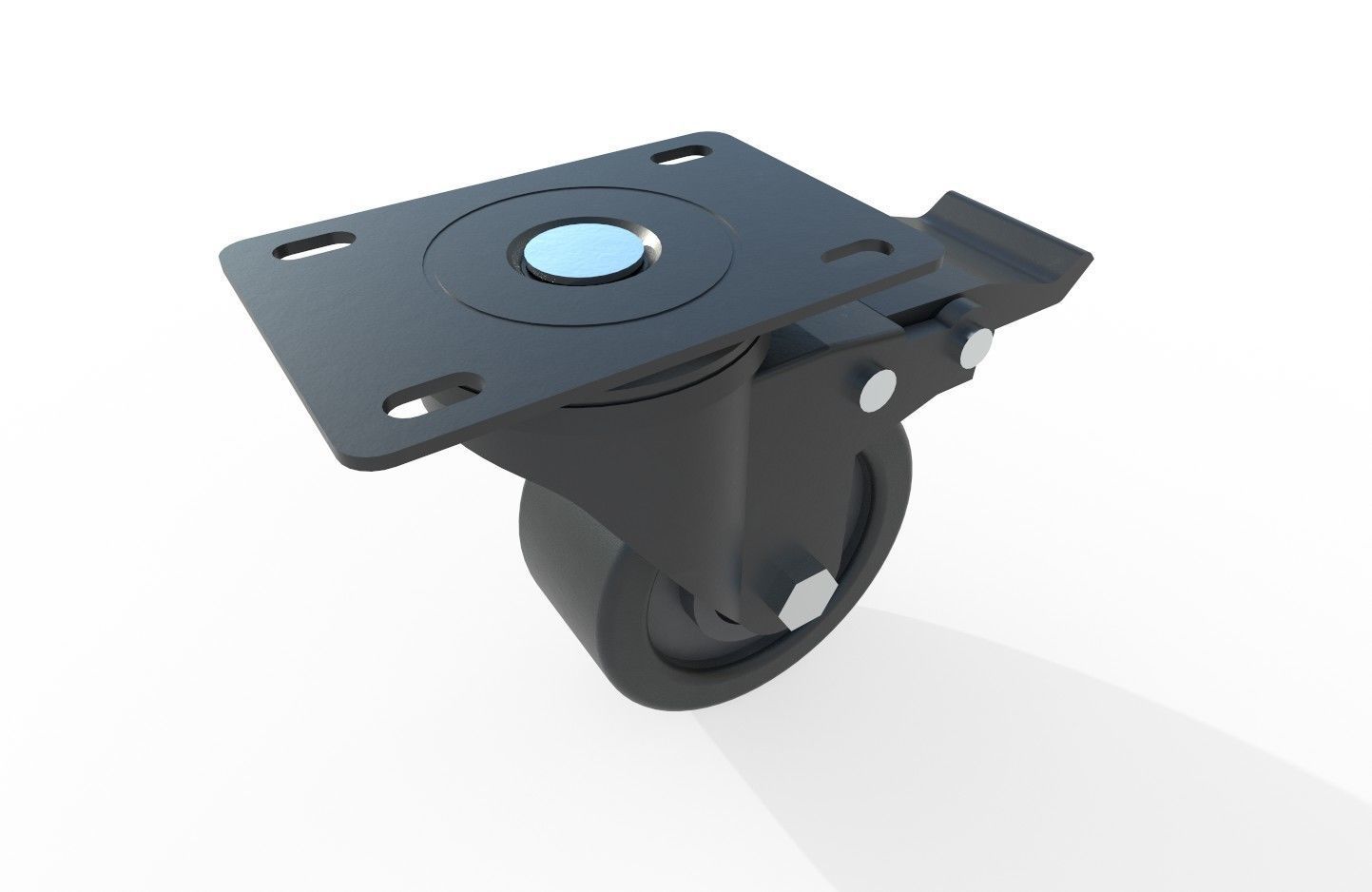 Caster Wheel M3 Low-poly 3D model_21