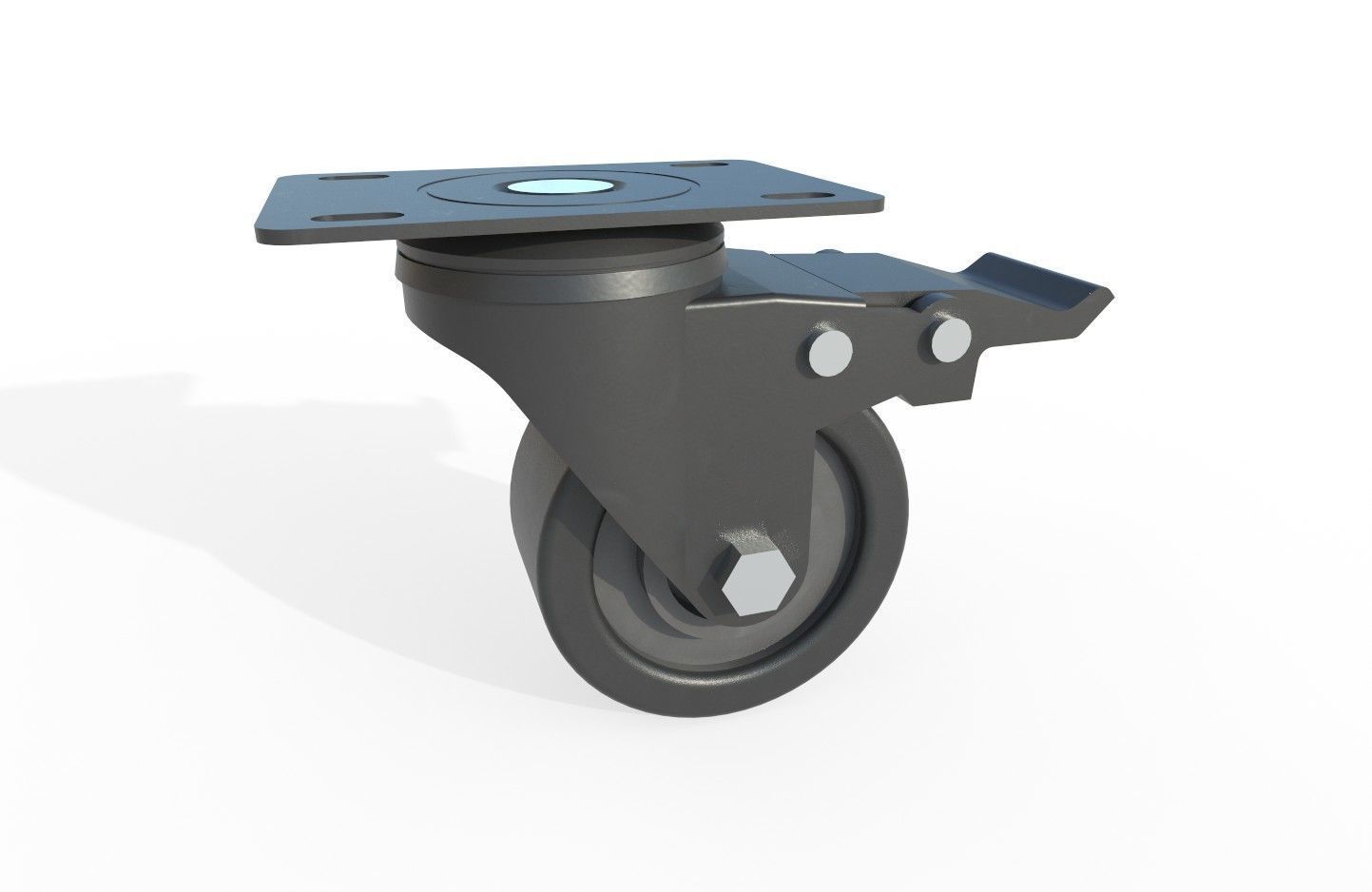 Caster Wheel M3 Low-poly 3D model_23