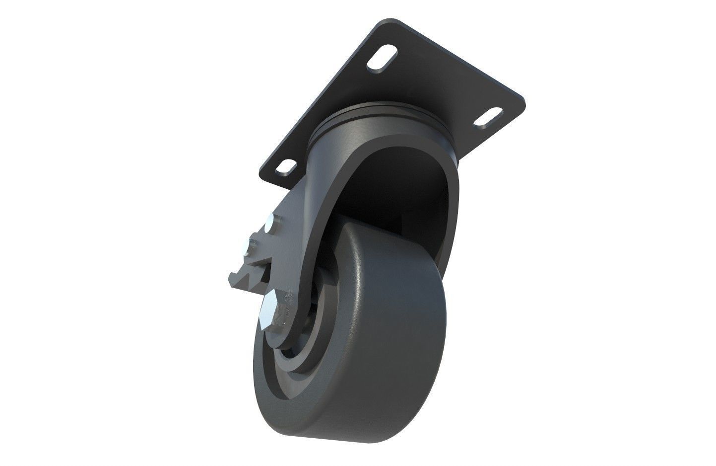 Caster Wheel M3 Low-poly 3D model_6