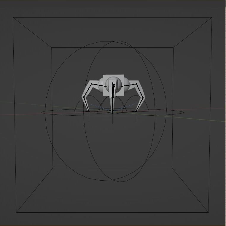 Low-poly  rigged  animated character  biomechanical robot    Low-poly 3D model_3