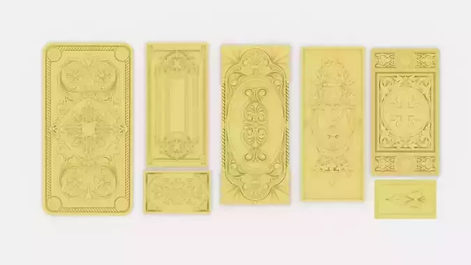 Ornament Curvings Collection  3D print model