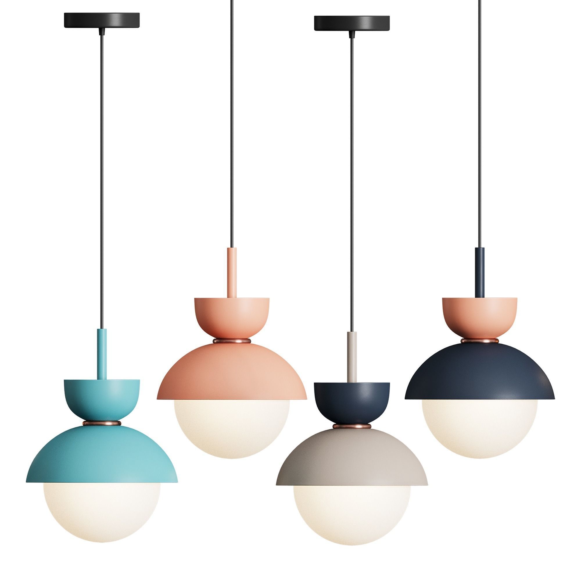 POMPON Pendant Lamp by Anzazo 3D model_4