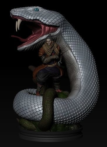 Sekiro shadow die twice - Giant Snake 3D print model
