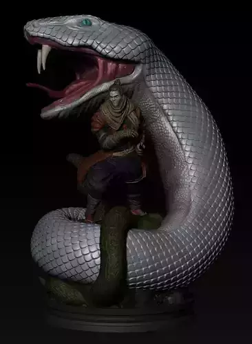 Sekiro shadow die twice - Giant Snake 3D print model