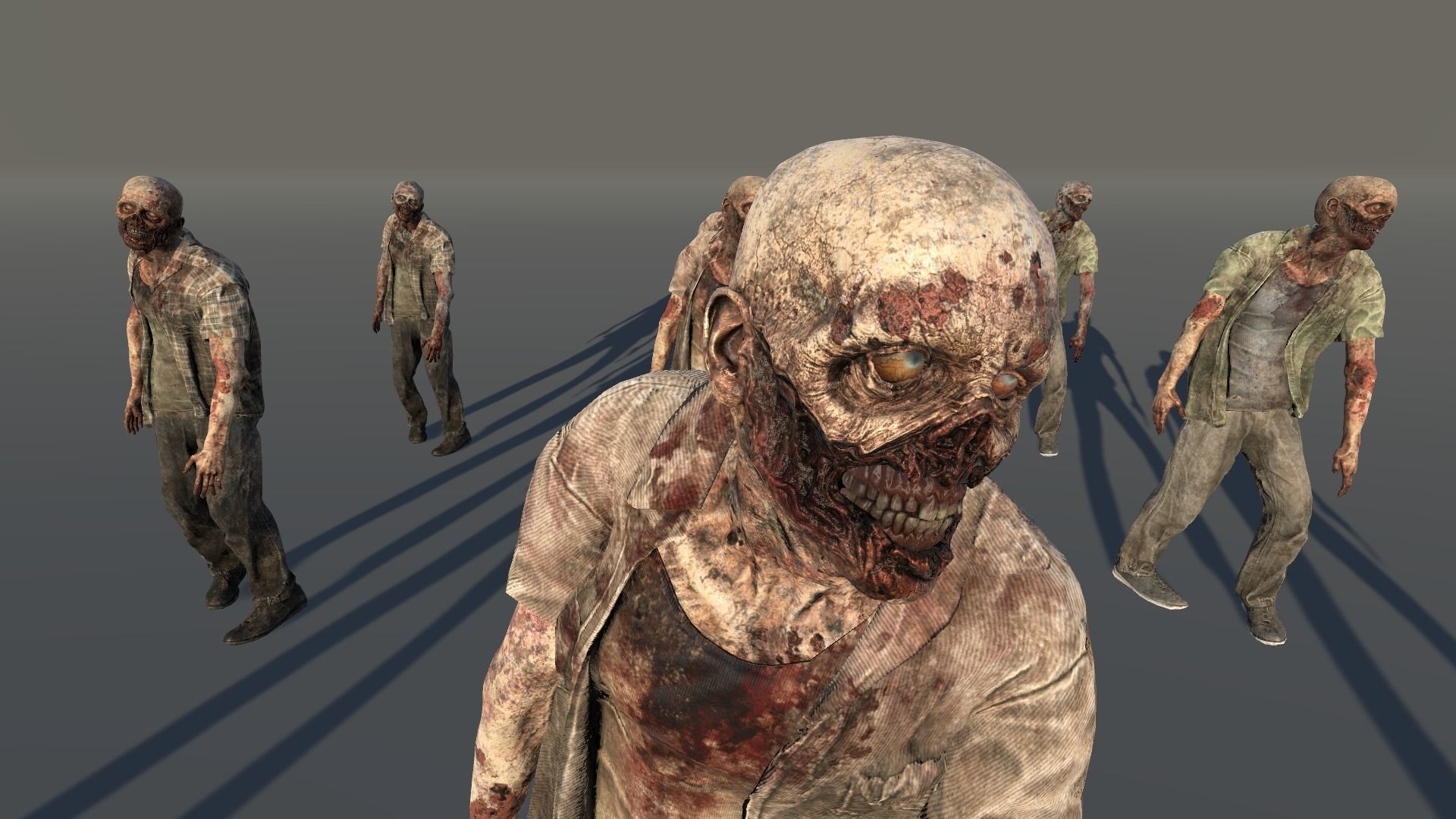 Zombie Civilian Male 02 Low-poly 3D model_2