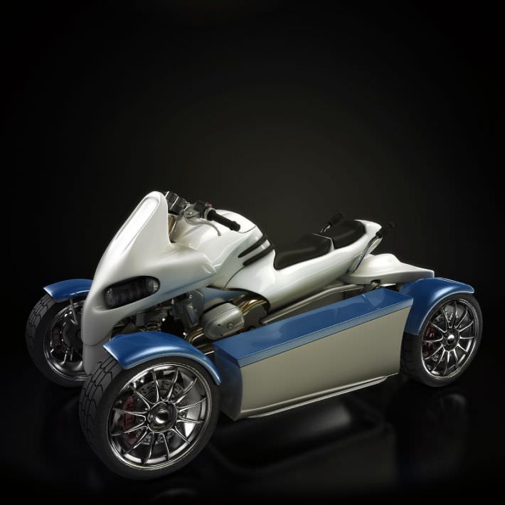 Four Wheel Motorbike 3D model | CGTrader