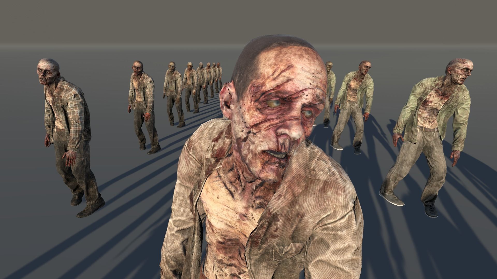 Zombie Civilian Male 03 Low-poly 3D model_4