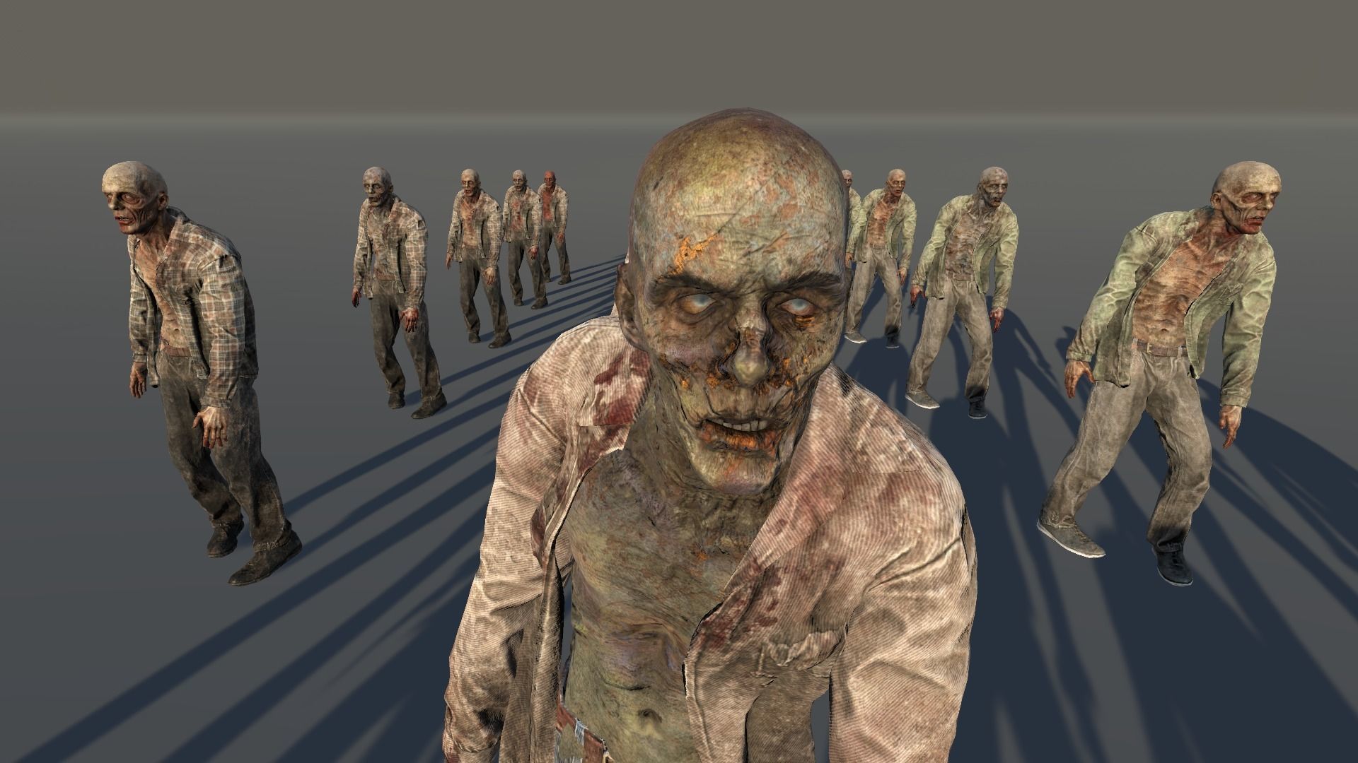 Zombie Civilian Male 03 Low-poly 3D model_7