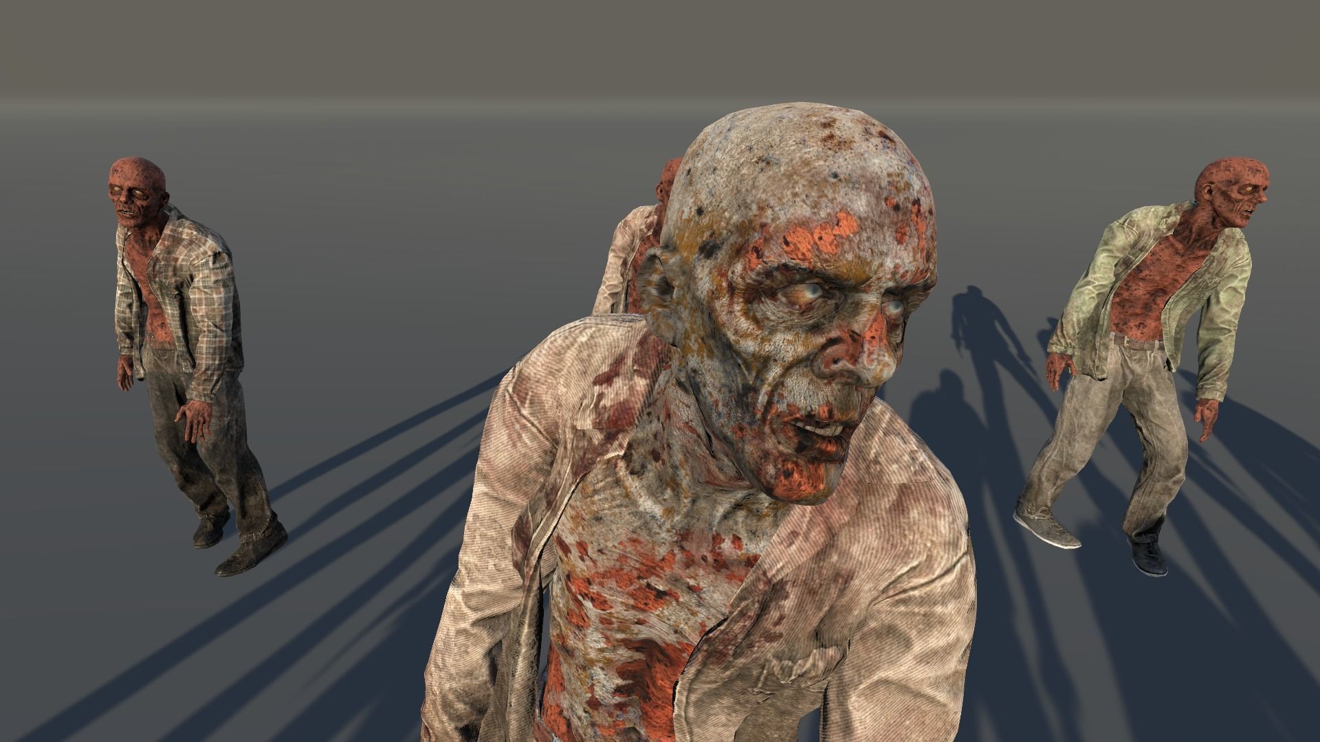 Zombie Civilian Male 03 Low-poly 3D model_11