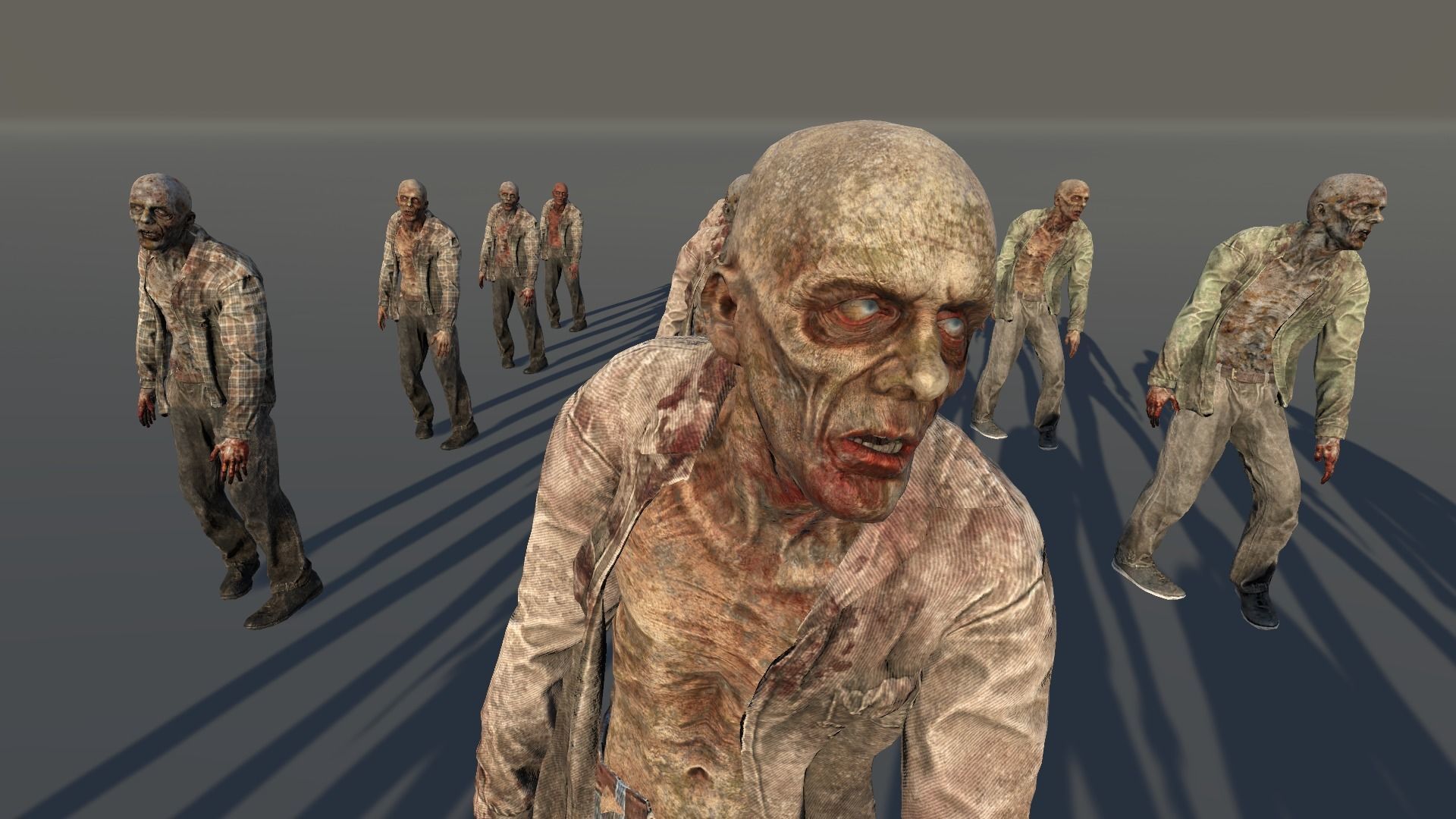 Zombie Civilian Male 03 Low-poly 3D model_8