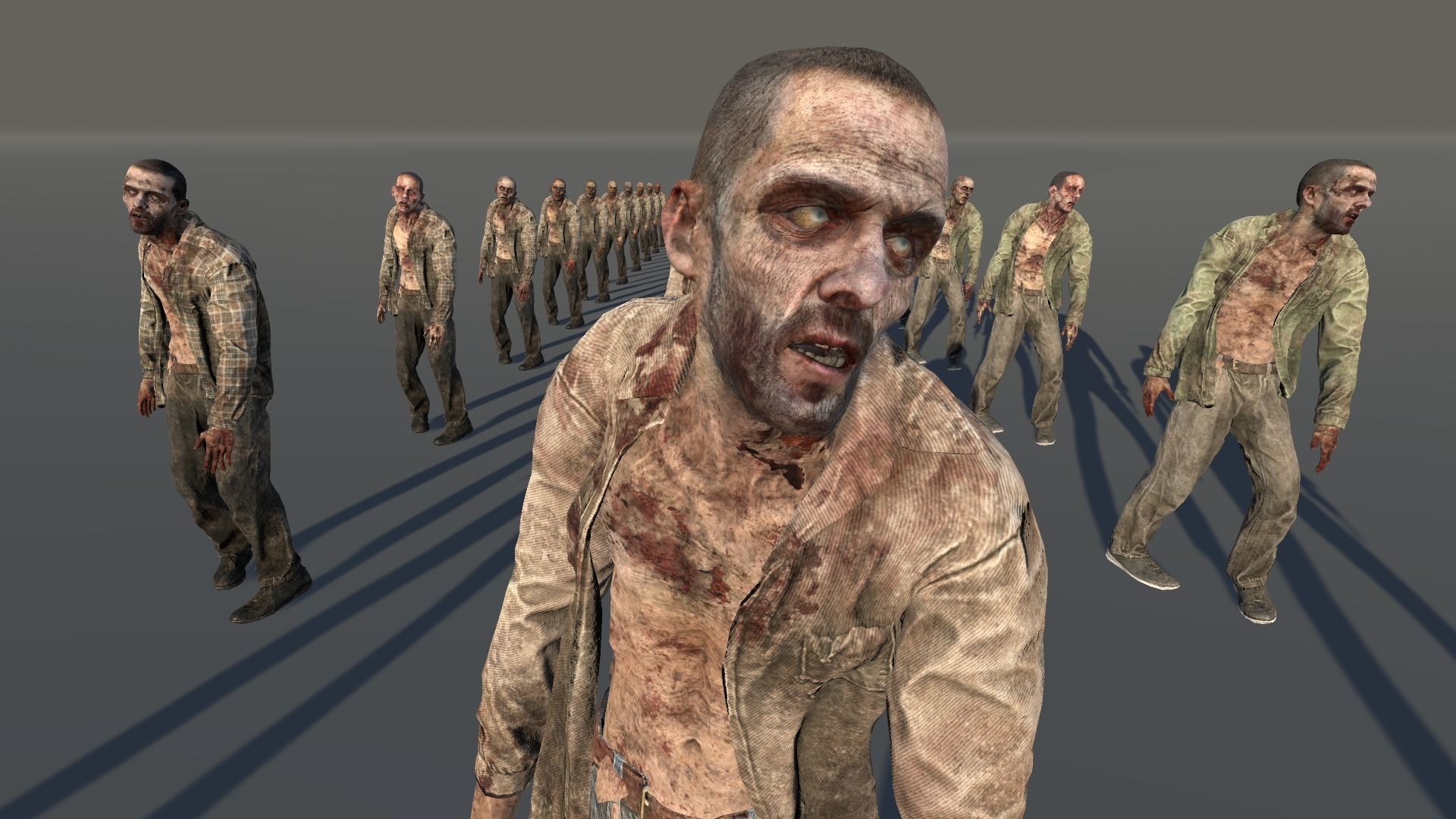 Zombie Civilian Male 03 Low-poly 3D model_2