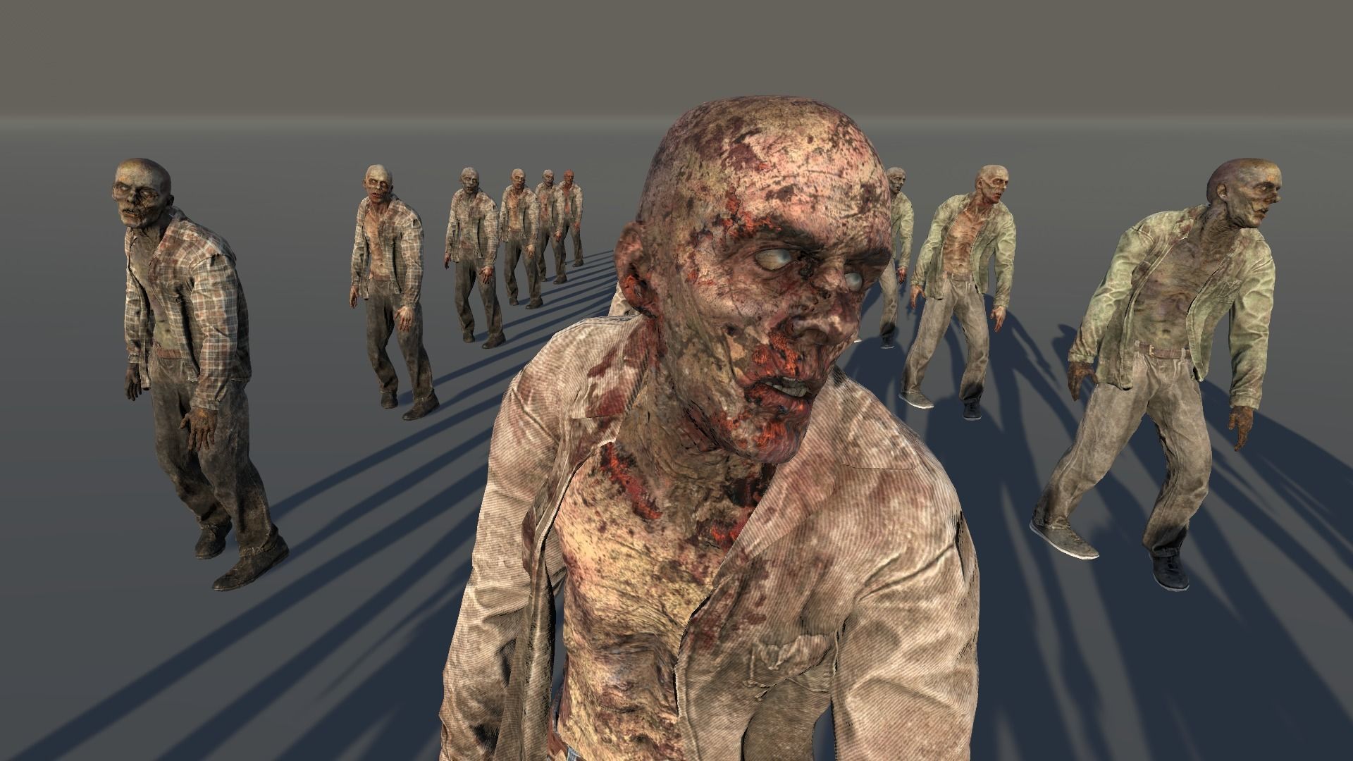 Zombie Civilian Male 03 Low-poly 3D model_6