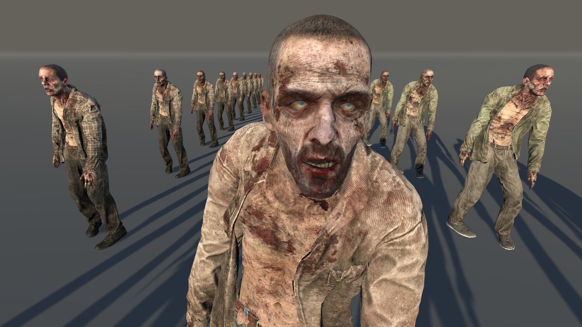 Zombie Civilian Male 03 Low-poly 3D model_3
