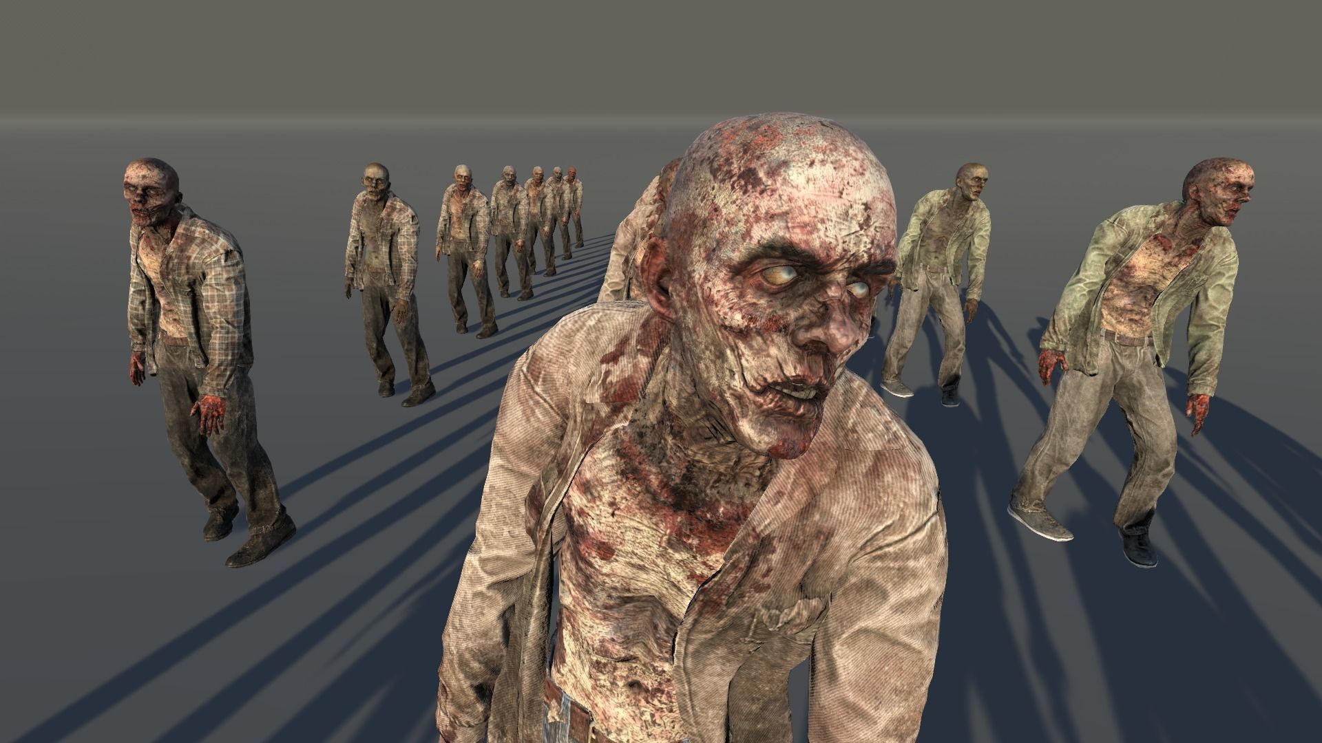 Zombie Civilian Male 03 Low-poly 3D model_5