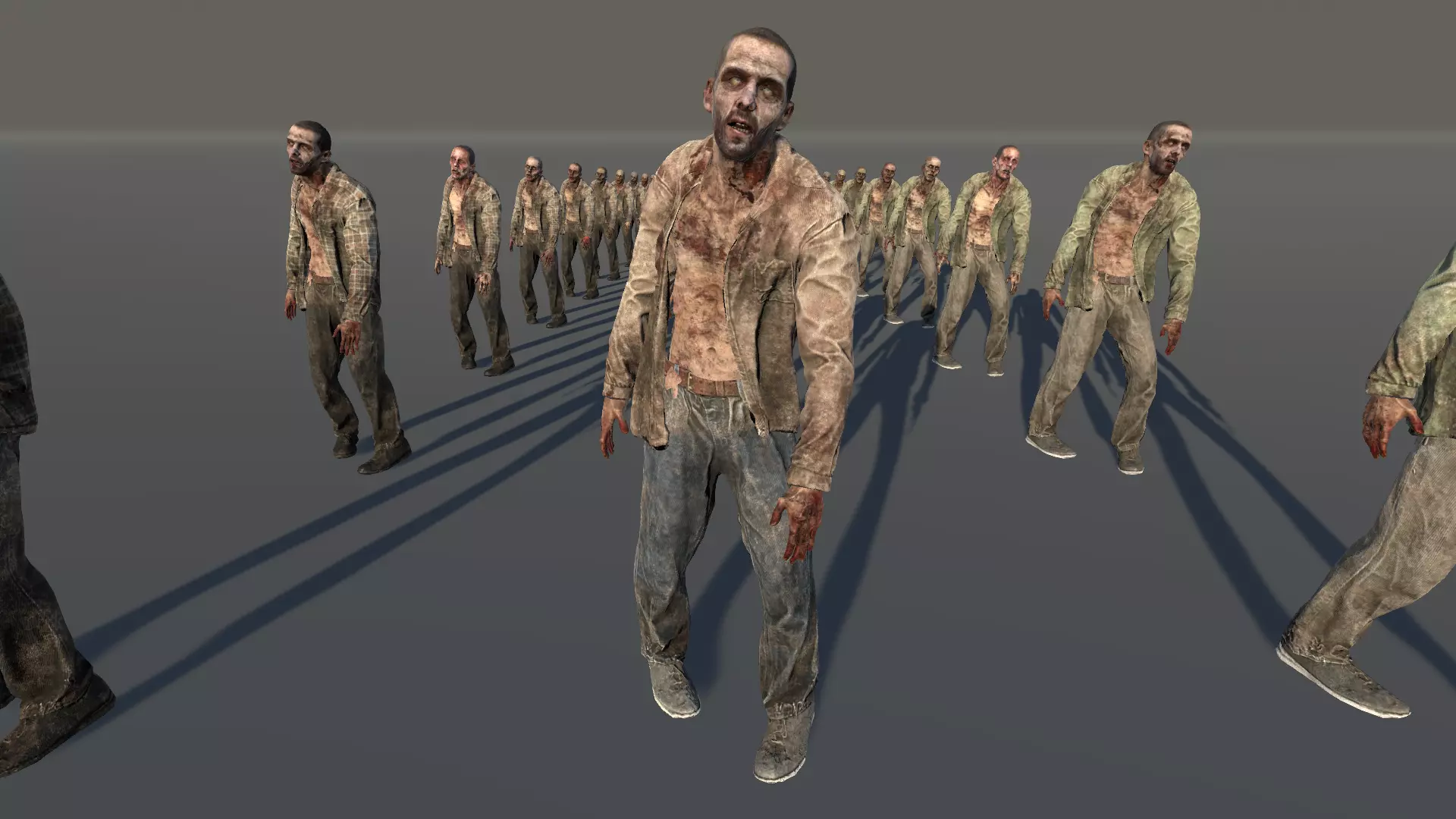 Zombie Civilian Male 03 Low-poly 3D model_0