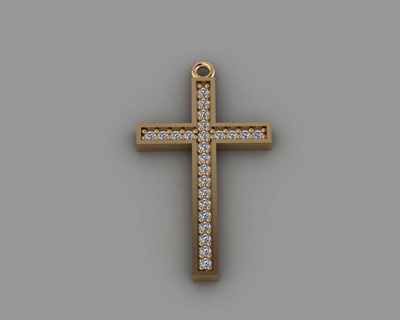 Cross Pendant 3D print model_2