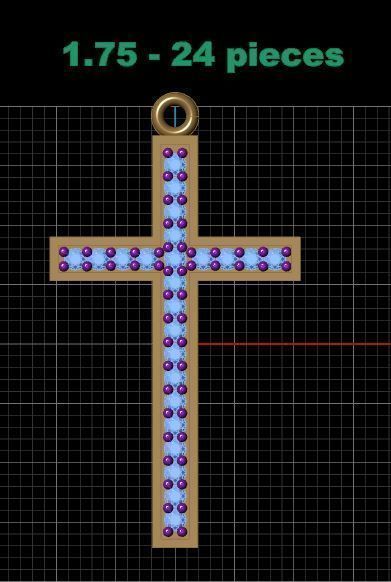 Cross Pendant 3D print model_4