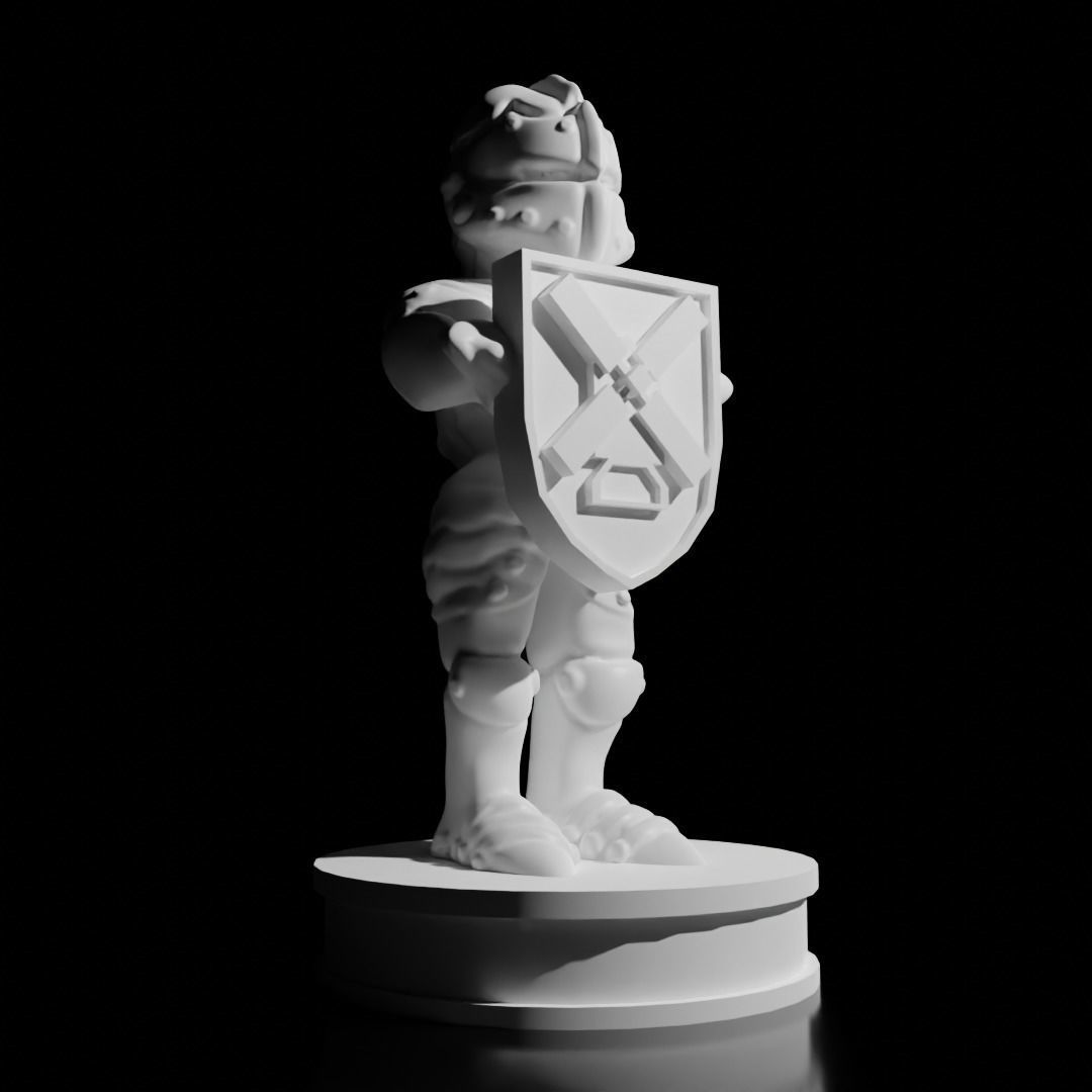 Animated Armor Miniature 3D print model_1