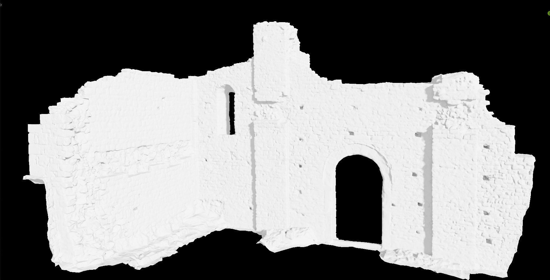 Monastery Ruins Wall Entrance Photoscan PBR Low-poly 3D model_18
