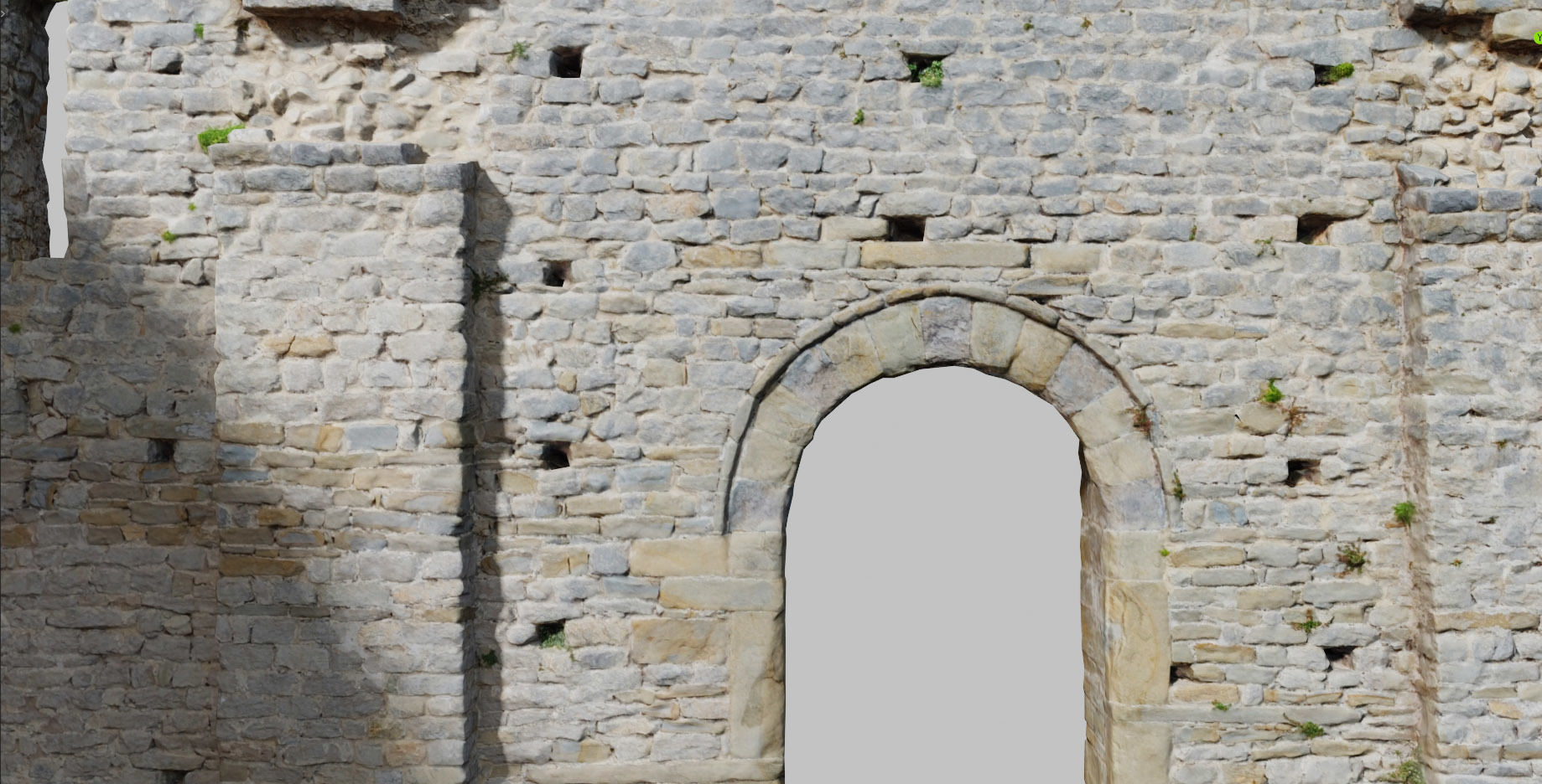 Monastery Ruins Wall Entrance Photoscan PBR Low-poly 3D model_17
