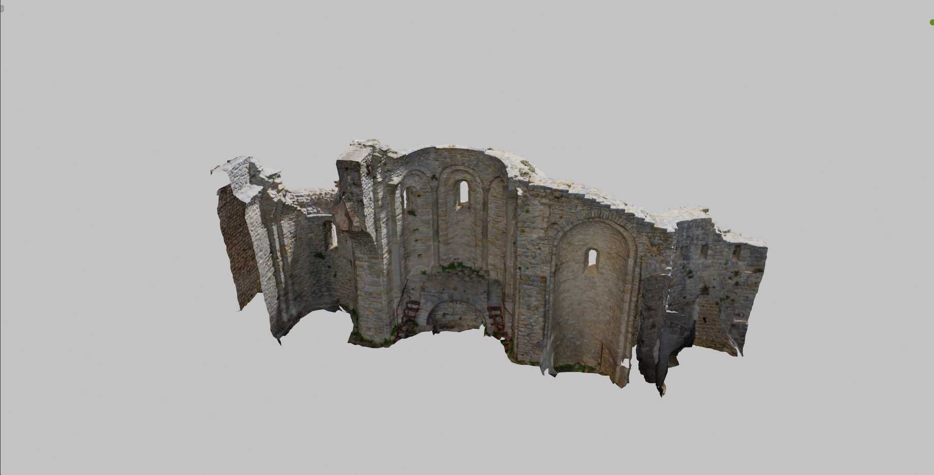 Monastery Ruins Wall Photoscan PBR Low-poly 3D model_18