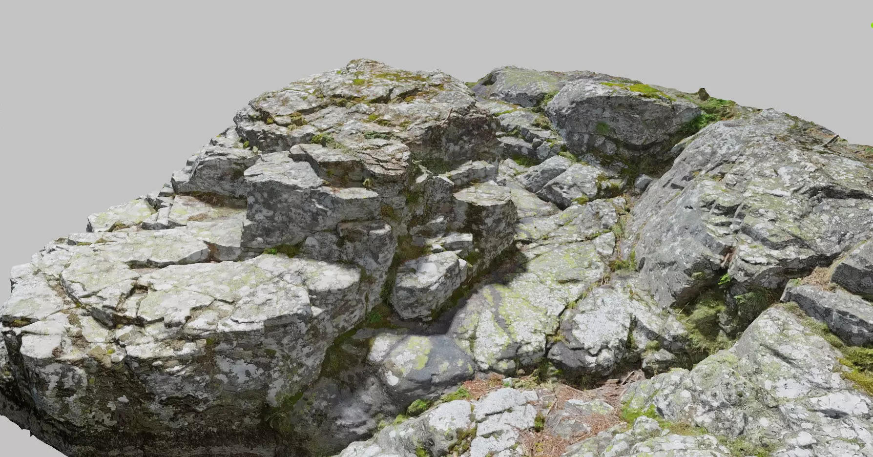 River Rock Cliff Photoscan PBR Low-poly 3D model