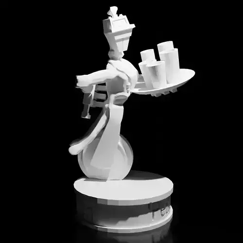 Butler Robot Miniature 3D print model