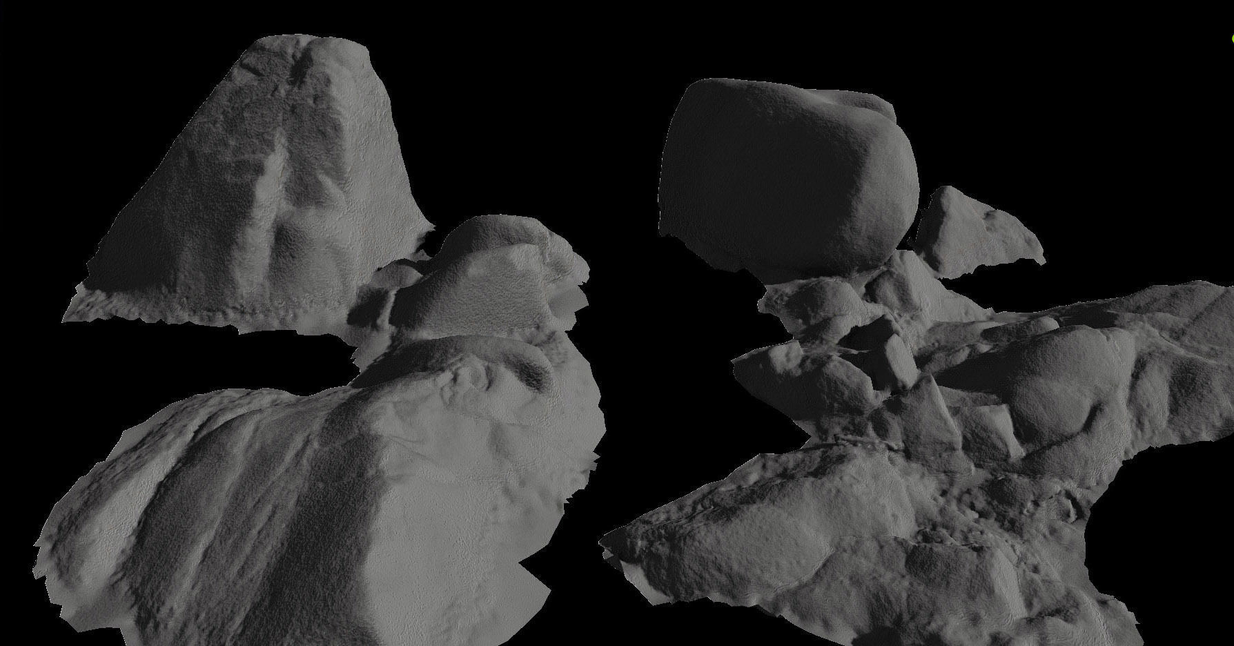 River Rocks Water Photoscan PBR Free low-poly 3D model_7