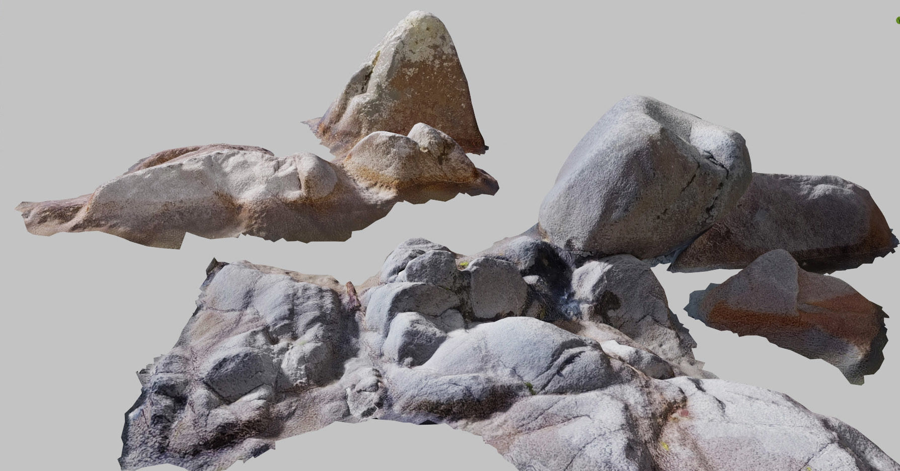 River Rocks Water Photoscan PBR Free low-poly 3D model_11