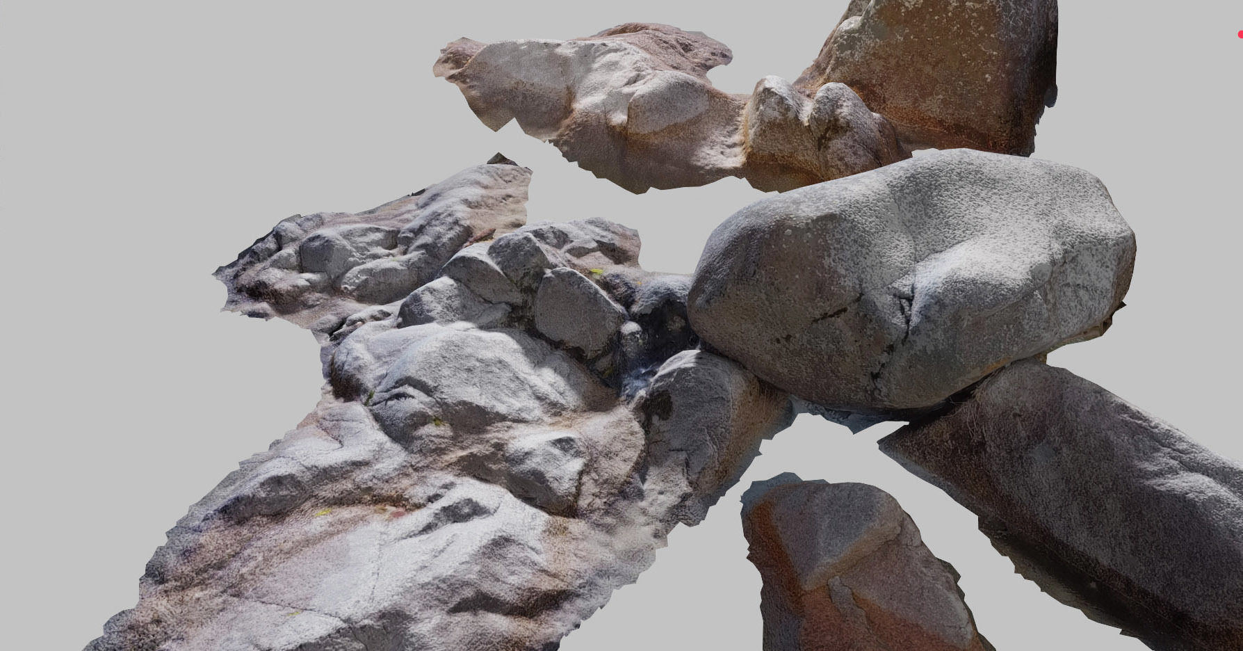 River Rocks Water Photoscan PBR Free low-poly 3D model_12