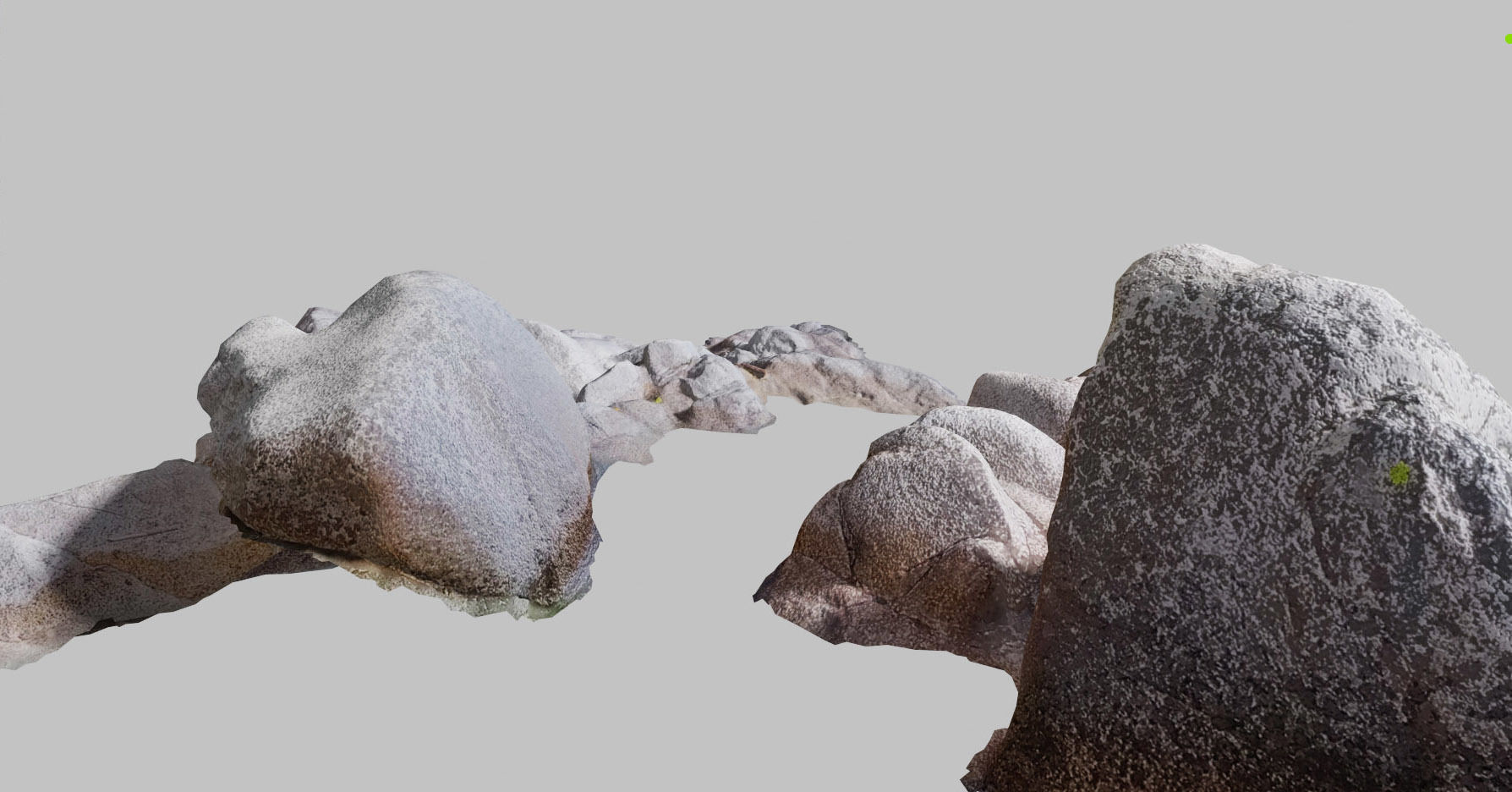 River Rocks Water Photoscan PBR Free low-poly 3D model_1