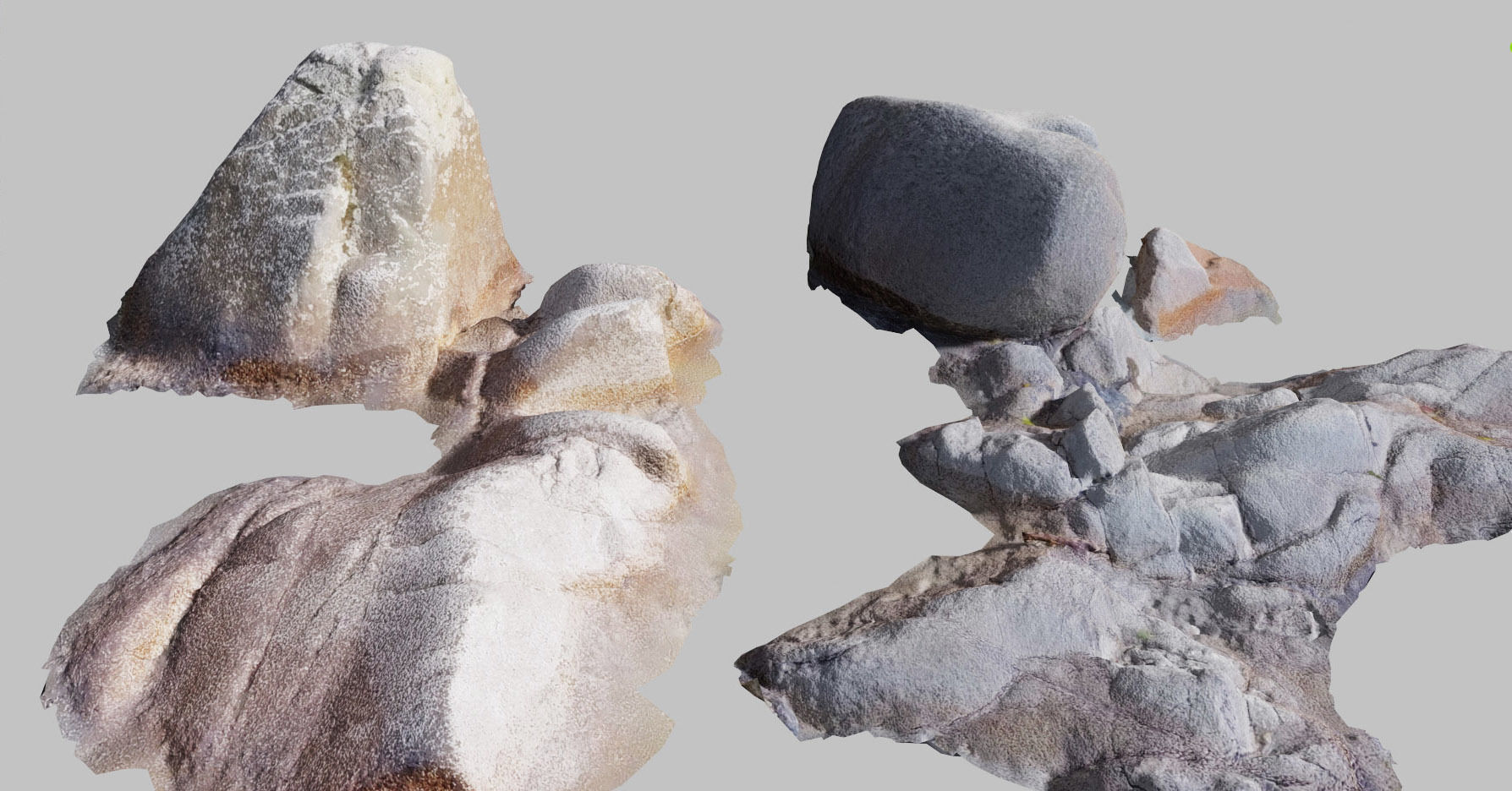River Rocks Water Photoscan PBR Free low-poly 3D model_6