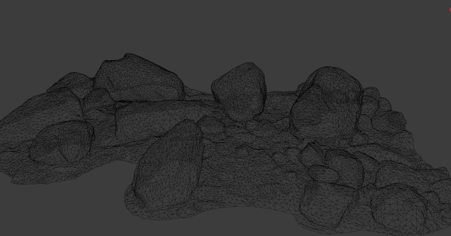 River Stone Pebbles Sand Rocks Scan PBR Low-poly 3D model_4