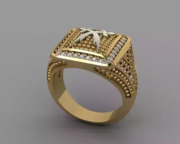 Rings gold ring with diamonds