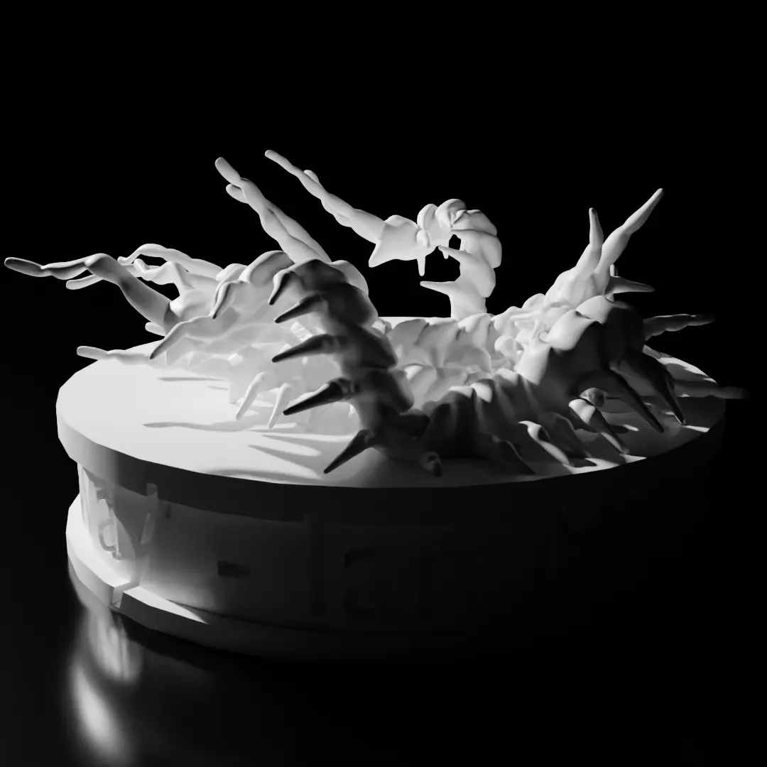 Swarm of Centipedes Miniature 3D print model