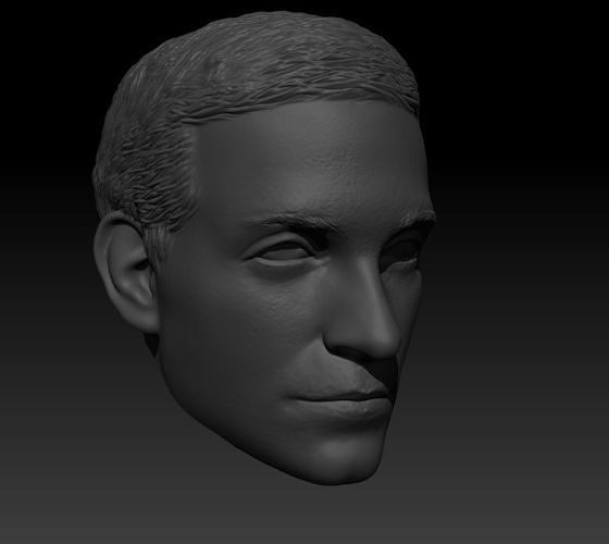 Tobey Maguire head sculpt for figure 3D print model